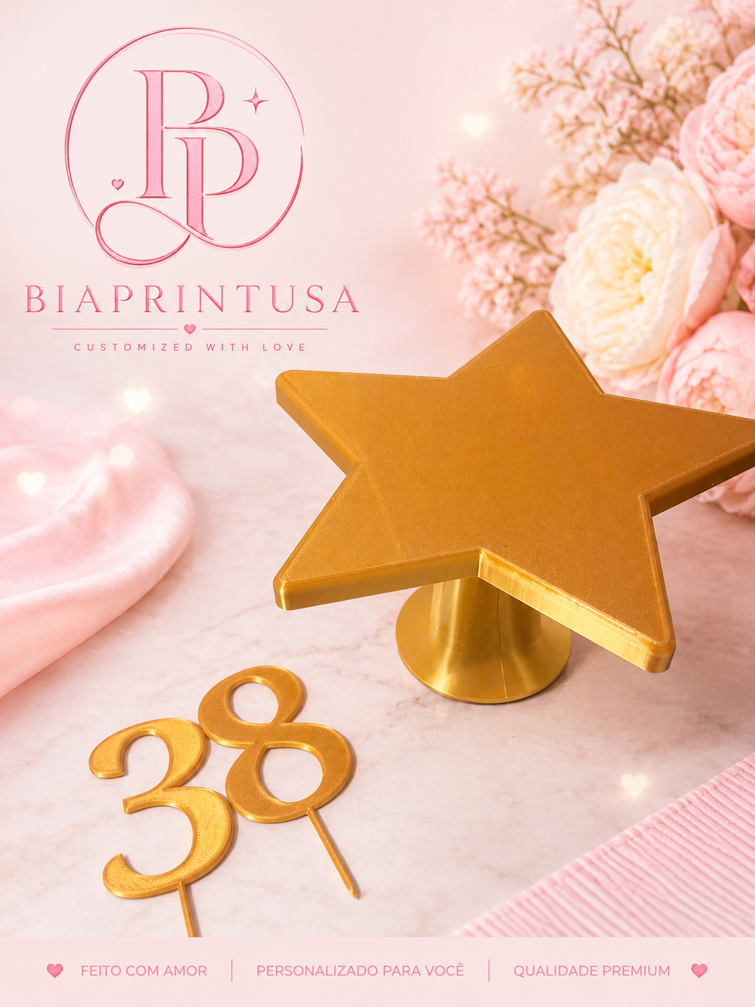✨ Bandeja Estrela Decorativa ✨