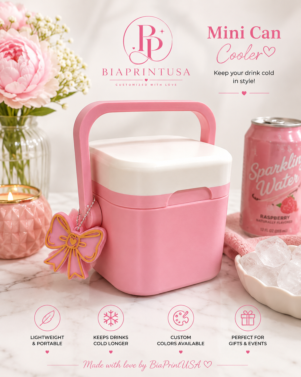 ✨ Mini Can Cooler by BiaPrintUSA ✨